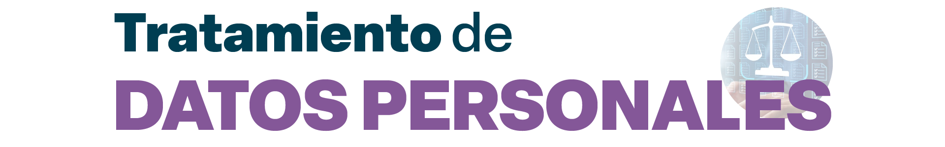 Tratamiento de Datos Personales