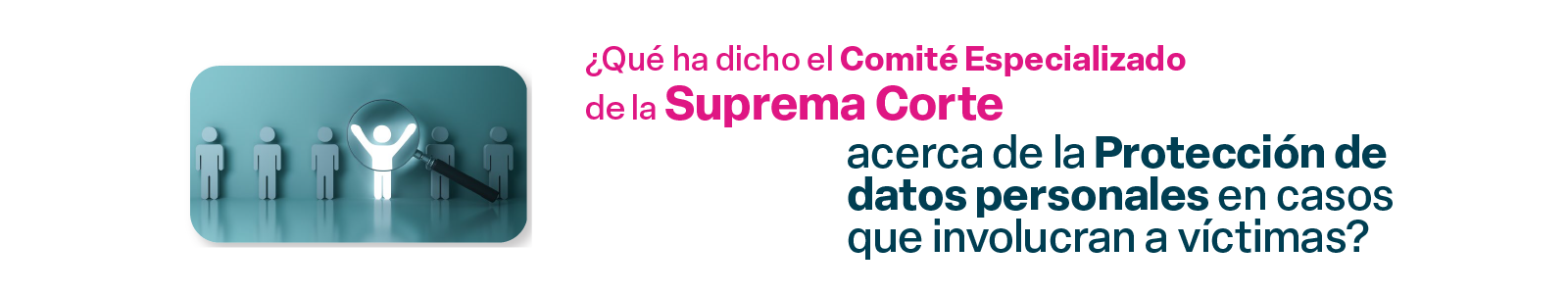 Portada del documento: Datos Personales que involucran a víctimas